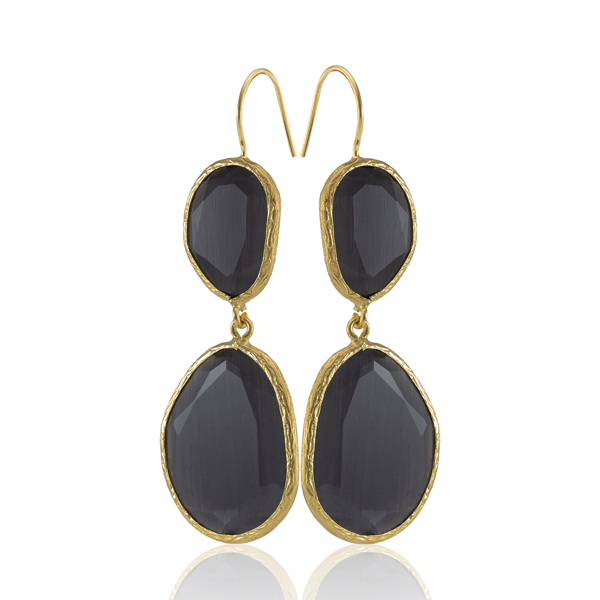 Kadir Jewellery 22 Ayar Altın Kaplama Kadın Sallantılı Küpe -El İşçiliği Ve Hipoalerjenik Küpe - Image 1