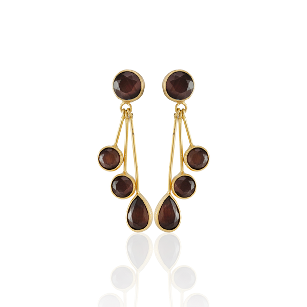 Kadir Jewellery22 Ayar Altın Kaplama Vintage Küpe -El İşçiliği Ve Hipoalerjenik Küpe - Image 1
