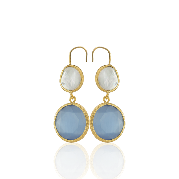 Kadir Jewellery 22 Ayar Altın Kaplama Kadın İnci Küpe -El İşçiliği Ve Hipoalerjenik Küpe - Image 1