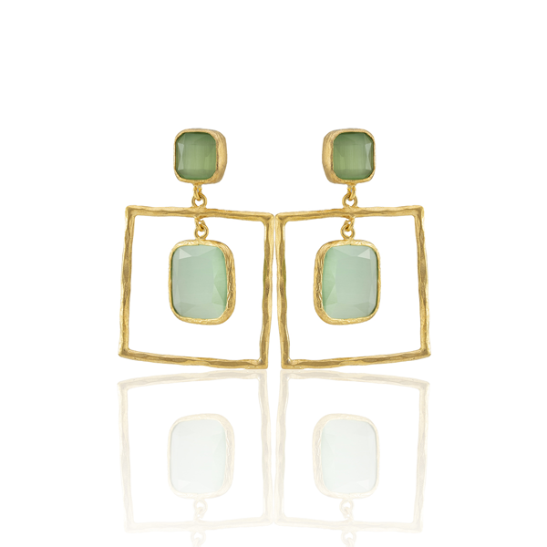 Kadir Jewellery 22 Ayar Altın Kaplama Kadın Sallantılı Küpe -El İşçiliği Ve Hipoalerjenik Küpe - Image 1