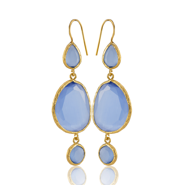 Kadir Jewellery 22 Ayar Altına Kaplama Kadın Sallantılı Küpe -El İşçiliği Ve Hipoalerjenik Küpe - Image 1