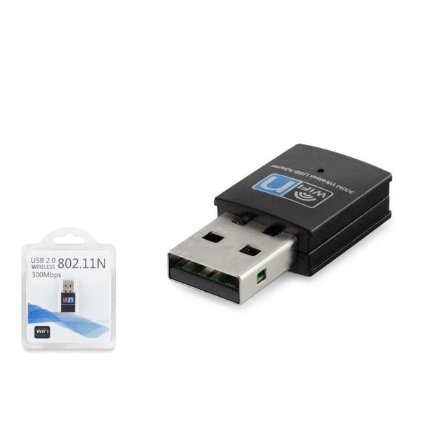 Hadron HDX2255 Wi-Fi 2.4Ghz 300Mbps Midi USB Kablosuz Adaptör - Siyah - Image 1