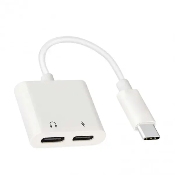 Vivo V50 5G İle Uyumlu 2'li Type-C Girişli Kulaklık ve Şarj Adaptörü - Image 1