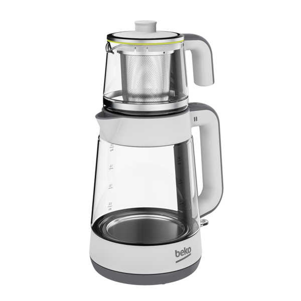 Beko CM 5964 Floral Beyaz 1900 W Cam Demlikli Çay Makinesi - Image 1