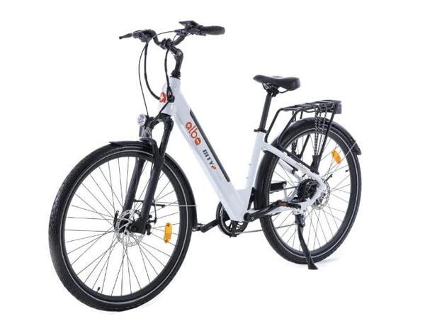 Alba City 2 36V 12.8 Ah Premium Elektrikli Bisiklet Beyaz - Image 1