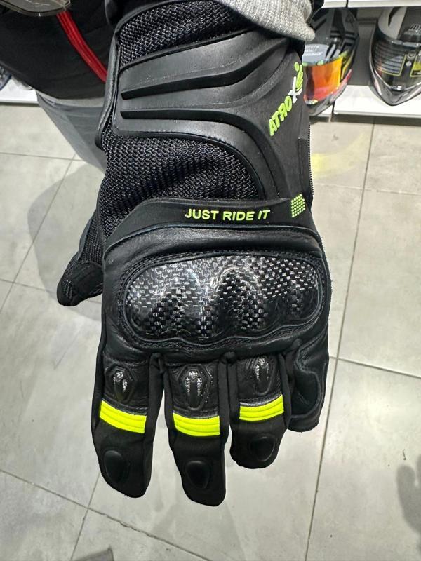 ELDİVEN ATROX KISA DERİ KORUMALI SİYAH/SARI - Image 1