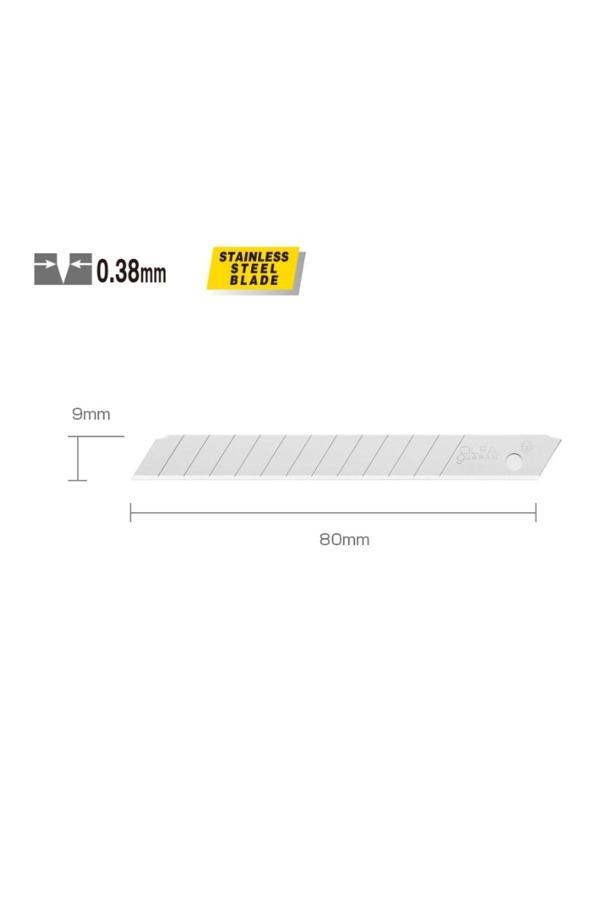 Sanathobi Olfa Ab-50S Dar Standart Paslanmaz Maket Bıçağı Yedeği-3 Adet - Image 1