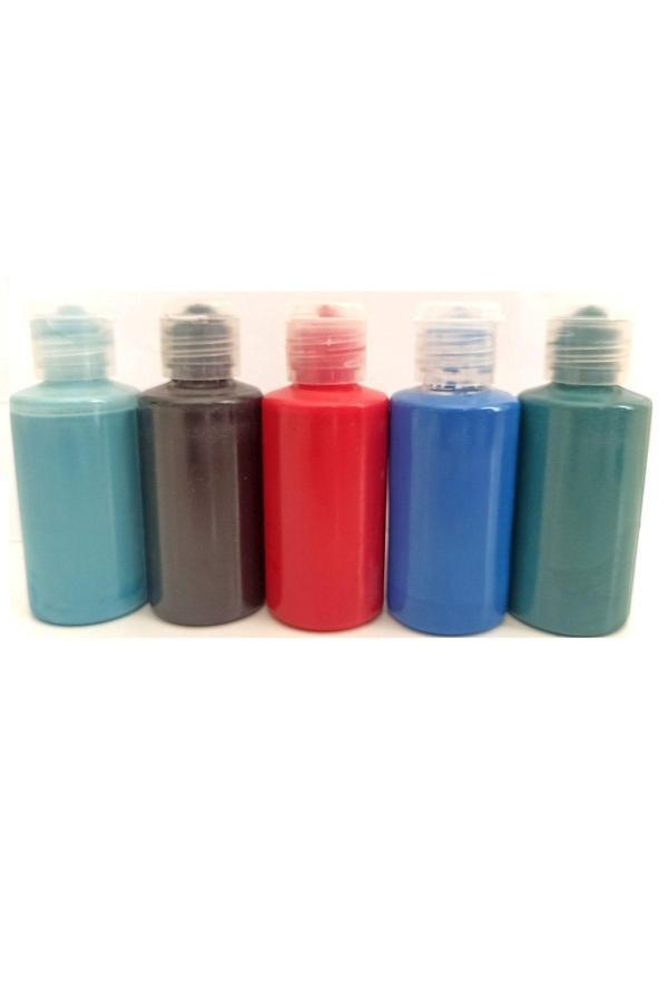 Sanathobi Çini Boyası-Seramik Boyası Petrol Yeşili 50Cc (5 Adet Boya) - Image 1