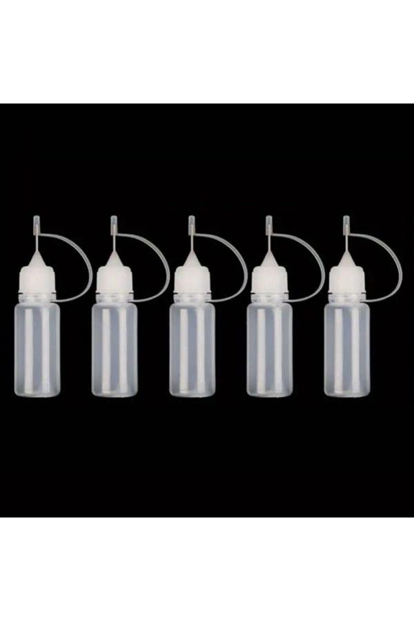 Sanathobi Damlalık, Aplikatör Hassas Damlalık, Çizik Onarmak, Yapıştırıcı Işleri, Hobi Işleri-10Ml-5Ad - Image 1