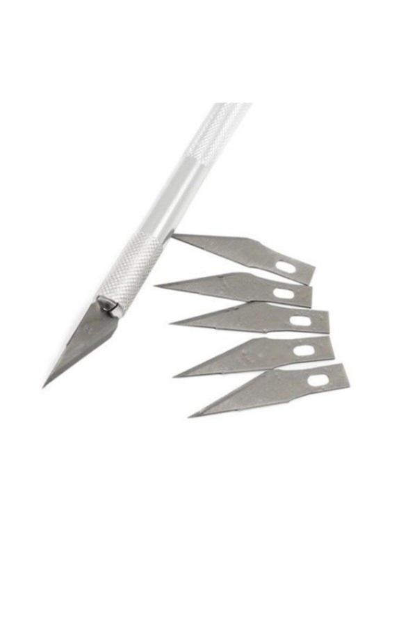Sanathobi Detail Knife Kretuar Detay Bıçağı 5 Yedekli-Kreatuar - Image 1