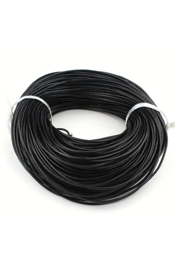 Sanathobi Yuvarlak Deri Kolye Ve Bileklik İpi-4.90 Metre - Image 1