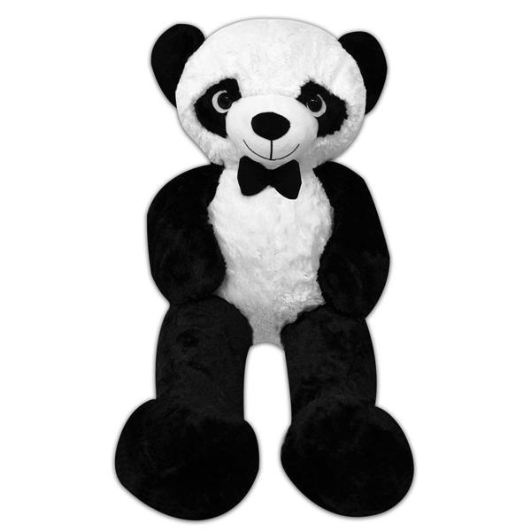 Papyonlu Peluş Panda 100 Cm Uyku Ve Oyun Arkadaşım Sevimli Ayıcık - Image 1