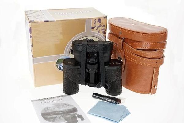 Baıgısh 7x30 Metal Kurulma,deri Kaplamalı,orjınal Deriçantalı  Rus Dürbün - Image 1