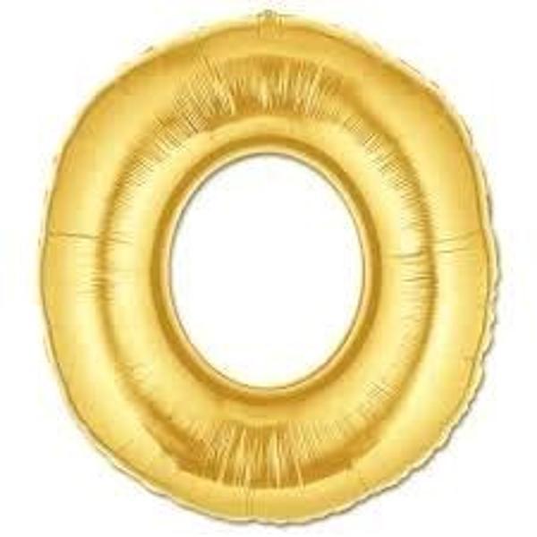 O Harf Folyo Balon Altın Renk  40 İnç - Image 1