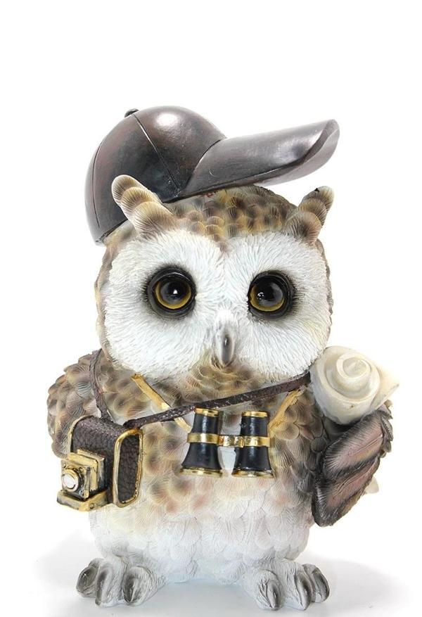Steampunk Polyester Baykuş Figürü Alk2466 - Image 1