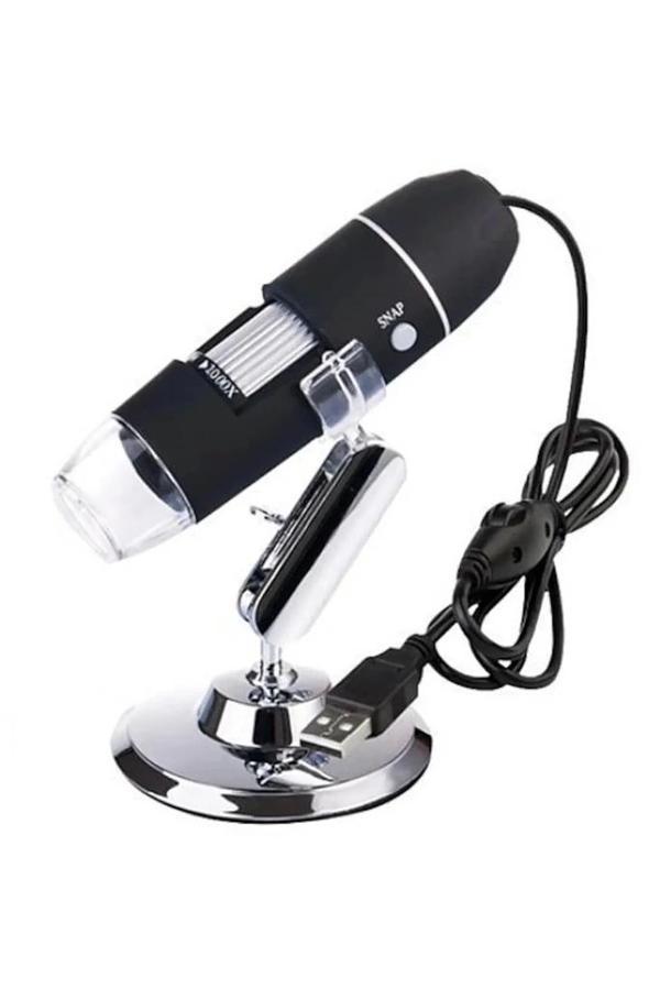 1600x Usb Dijital Mikroskop Kamera Endoskop 8led Büyüteç Metal Standı - Image 1