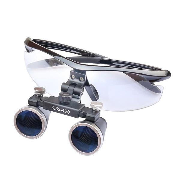 3.5x420mm  Diş Cerrahi Gözlük Lens Büyüteç,taşıma Çantalı - Image 1