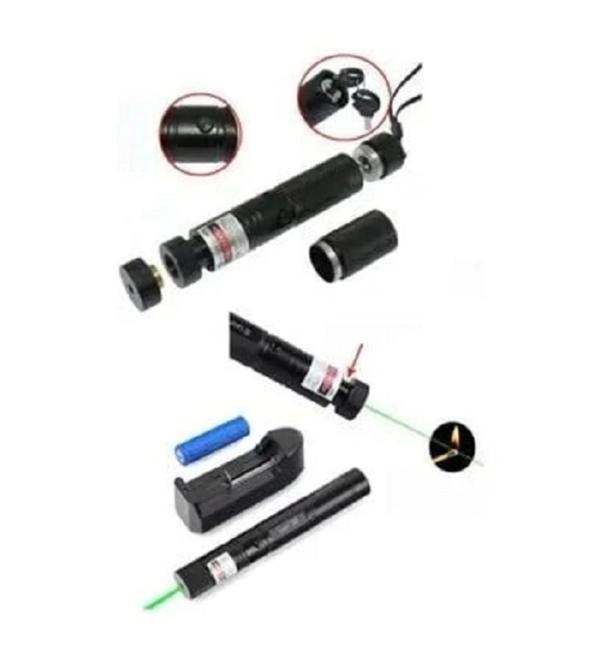 Şarjlı Turbo Yeşil Lazer Pointer Kibrit Yakabilen 15000 Mv Güç 5000mw - Image 1