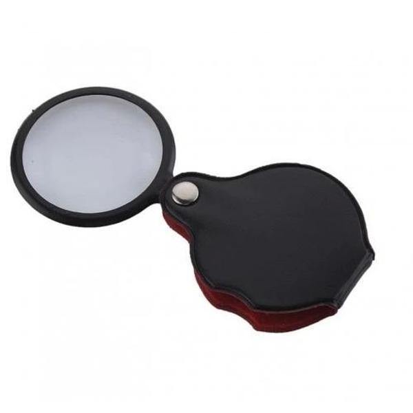 5x50mmmini Büyüteç,cepte Taşınan,optik Lens Katlanabilir Deri Kaplamaxx1051 - Image 1