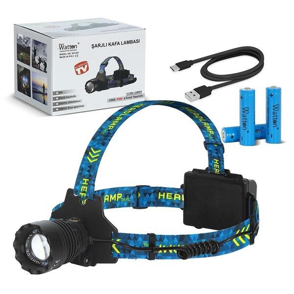 Cree P360 - 12,000 Lümen Şarjlı Kafa Lambası  Wt-627 - Image 1