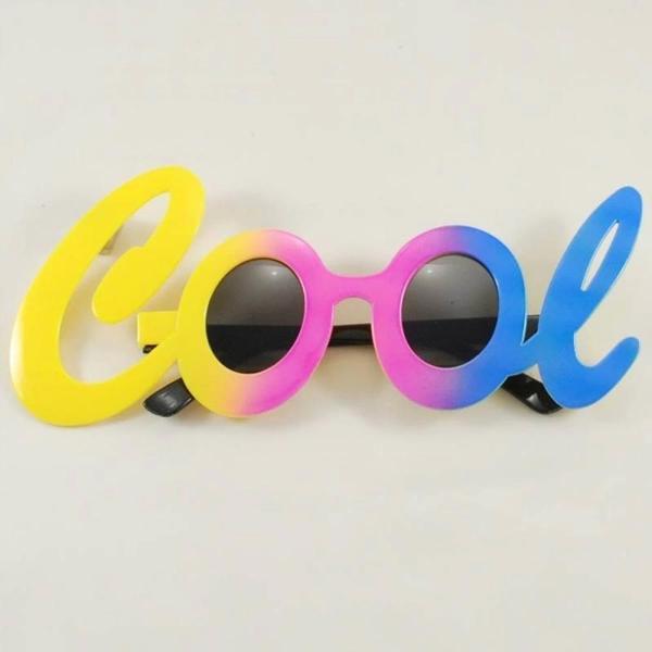 Cool Yazılı Rengarenk Parti Gözlüğü 21x8 Cm - Image 1