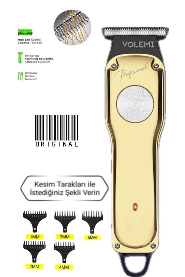 00085 Profesyonel Usb Şarjlı Berber Tıraş Makinesi Saç Sakal Tıraş Makinası Erkek Bakım Seti - Image 1