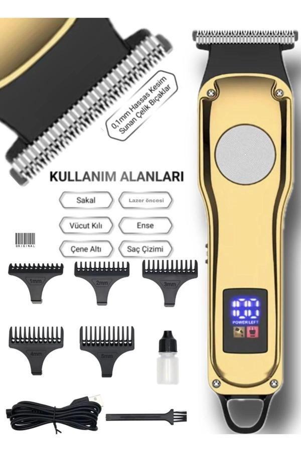 Volemi 00086 Profesyonel Sakal Ense Çizim Epilasyon Öncesi Dijital Göstergeli Tıraş Makinesi - Image 1