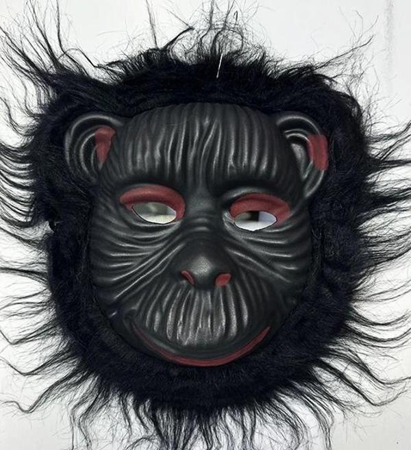 Orangutan Maskesi - Maymun Maskesi - Goril Maskesi Yetişkin Çocuk Uyumlu Siyah Renk Model 4 - Image 1