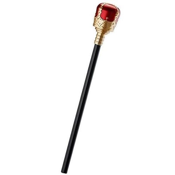 Kırmızı Topuzlu Kral Asası Kraliyet Asası 40 Cm - Image 1