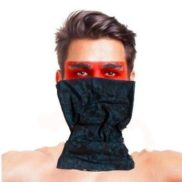 Baf Bandana Çoklu Kafatası Mavi Siyah Maske - Image 1