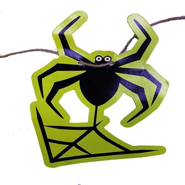Örümcek Şekilli Asmalı Halloween Flama Banner Afiş 2 Metre - Image 1