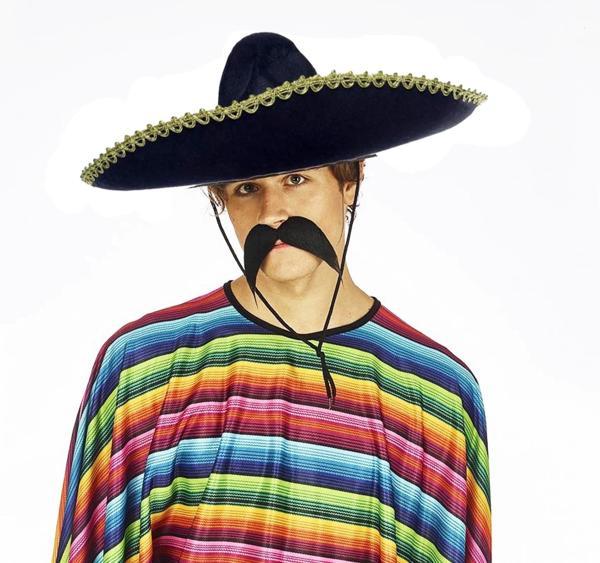 Sombrero Meksika Şapkası Mariachi Altın Şeritli Yetişkin Boy - Image 1