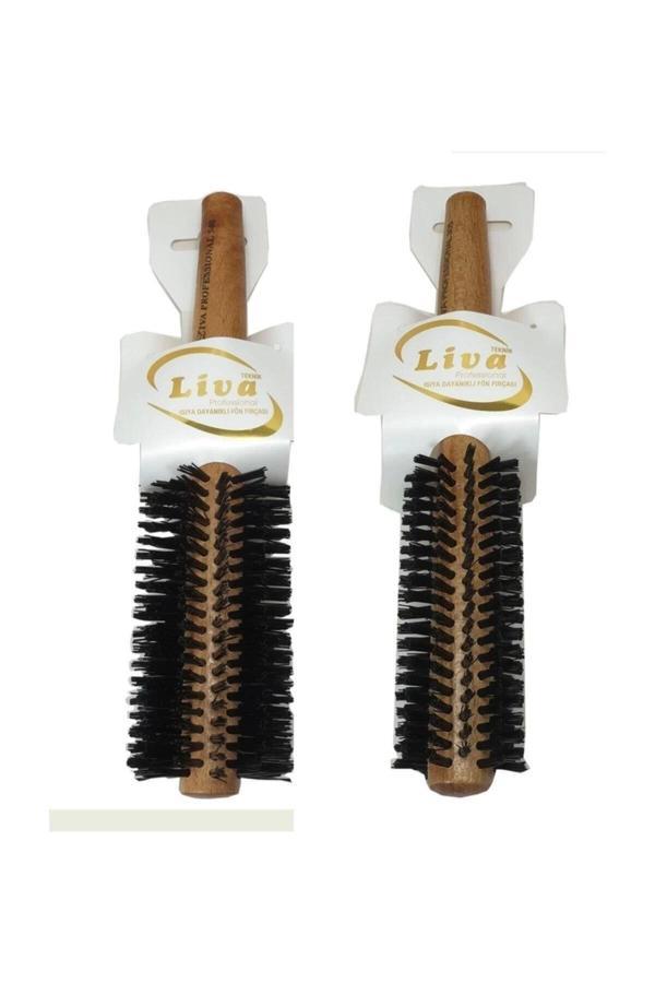 Liva 540-350 Saç Fırçası Yanmaz Profesyonel Fön Fırçası 2 Adet - Image 1