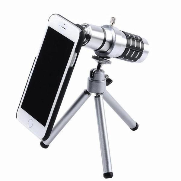İphone5,5s,i̇phone4.4s Için Alüminyum 14x Optik Zoom Yakından Görüntü Çekme Dürbün - Image 1