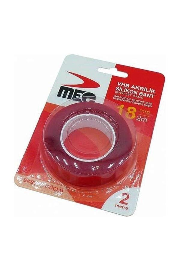 Meg Çift Taraflı Akrilik Silikonize Bant 18 Mm X 2 Metre - Image 1