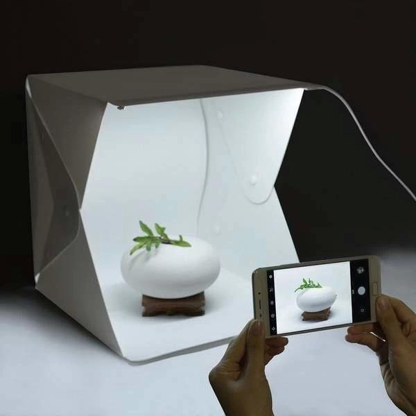Ürün Çekim Çadırı Mini Fon Fotoğraf Stüdyosu Ledli Işık Perdesi - Image 1
