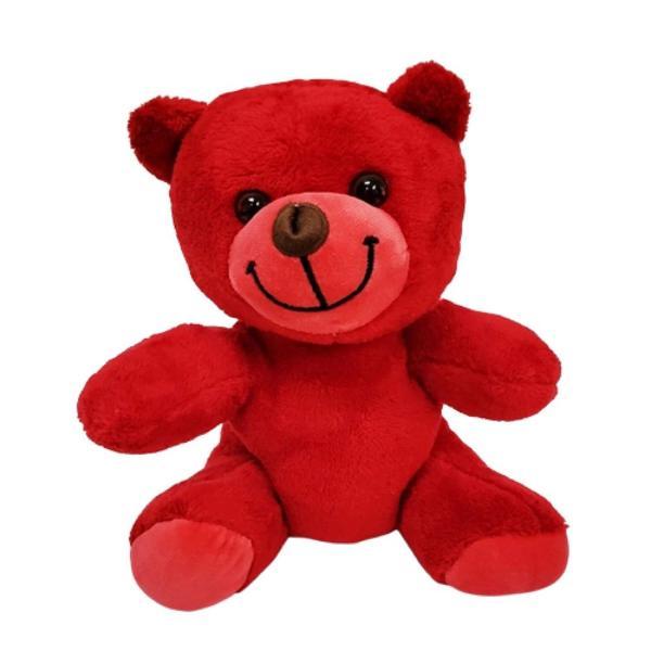 Sevimli Kırmızı Oyuncak Peluş Ayıcık - Image 1