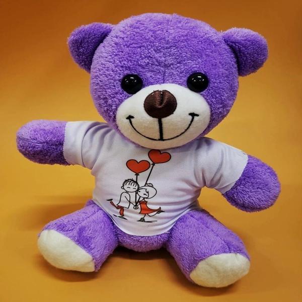 Tişörtlü Peluş Oyuncak Ayı - Image 1
