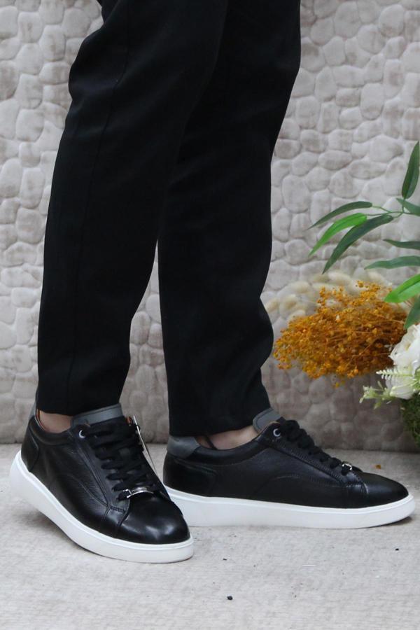 Pierre Cardin 63574 Siyah Orijinal Ürün İç Ve Dış Hakiki Deri Erkek Ayakkabı - Image 1