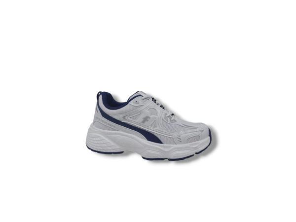 Flet 329 Kadın Beyaz File Yürüyüş Koşu Kalın Taban Spor Ayakkabı - Image 1