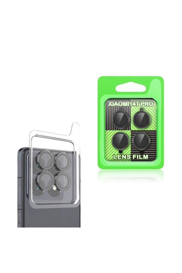 Nsm Tech Xiaomi 14T Pro Uyumlu Cl-07 Kamera Lens Koruyucu-Siyah - Image 1