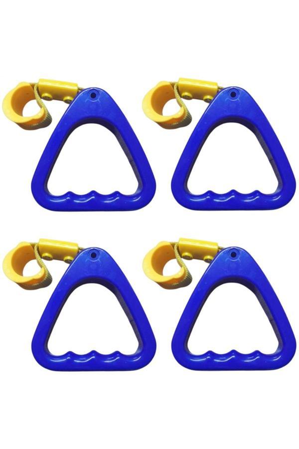 Caraks Araç İçi Tutamaç Üçgen El Tutamağı Askı Fonksiyonel Tofaş Dolmuş Otobüs Ofis Ev Mavi 4 Adet - Image 1