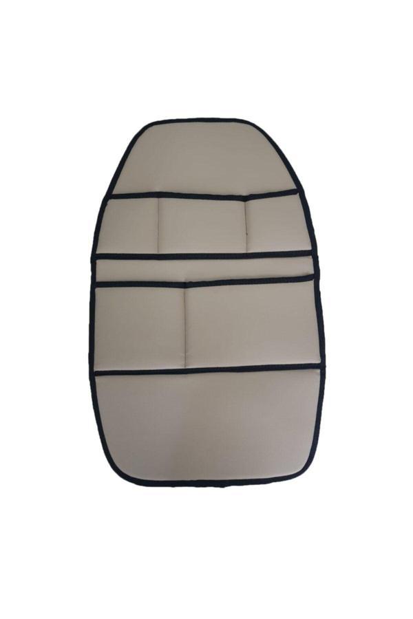 Caraks Peugeot 206 1998-2012 Arası Oto Koltuk Arkası Organizer Suni Deri 1 Adet Bej - Image 1