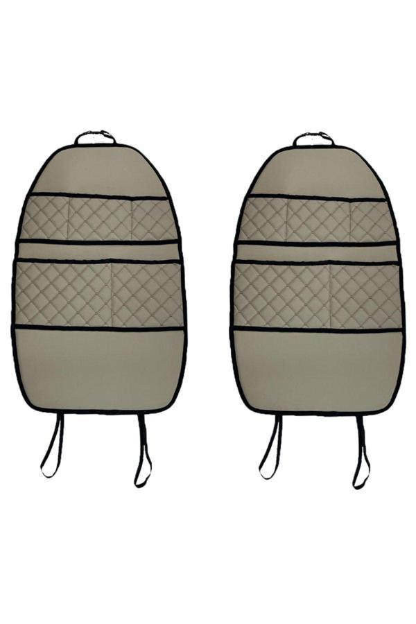 Caraks Toyota Corolla Hb 2001-2007 Arası Oto Koltuk Arkası Organizer Suni Deri 2 Adet 011 - Image 1