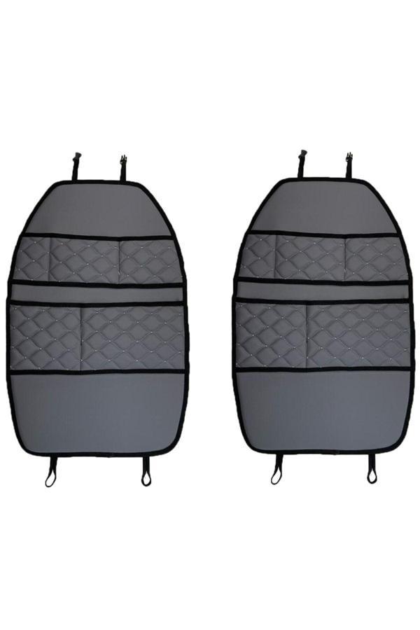 Caraks Renault Symbol 1999-2008 Arası Oto Koltuk Arkası Organizer Suni Deri 2 Adet 014 - Image 1