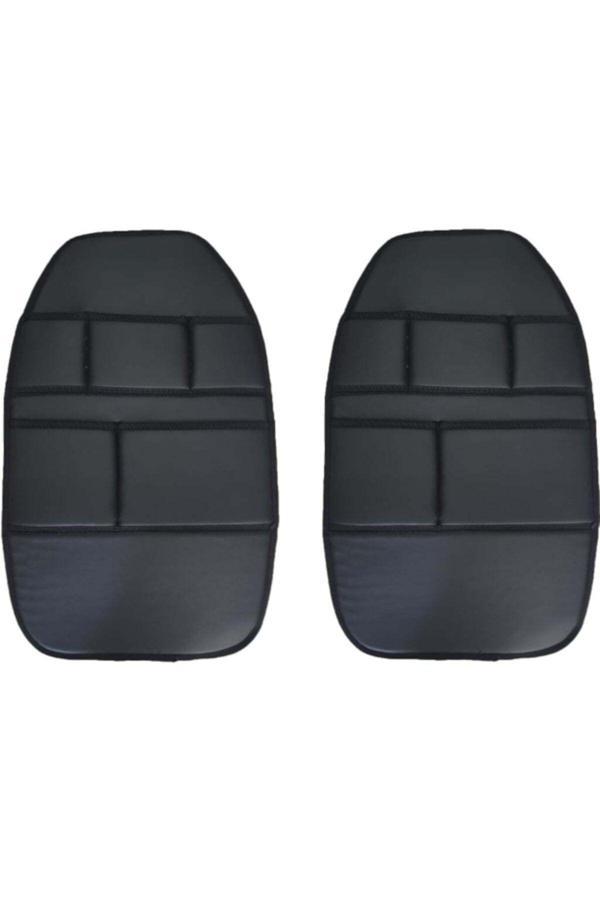 Caraks Vw Amarok 2010-2019 Arası Oto Koltuk Arkası Organizer Suni Deri 2 Adet Siyah - Image 1