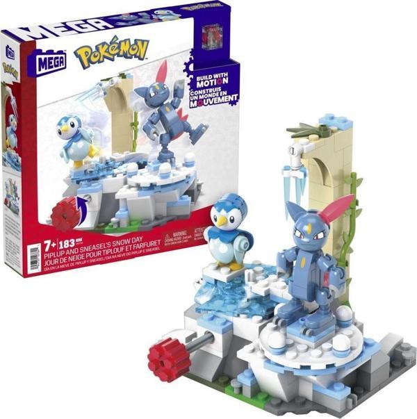 Mega Bloks Mattel Pokemon Piplup Sneasel Kış Macerası HKT20 - Image 1