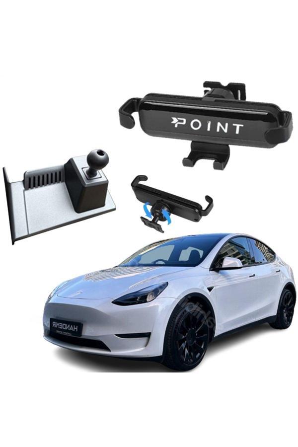 Caraks Tesla Y Model Araca Özel Cep Telefon Tutacağı Robotik Oynar Başlık 2021-2024 Arası Profesyonel Ürün - Image 1