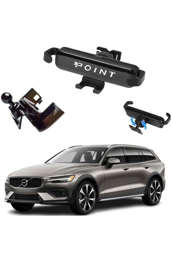 Caraks Volvo V60 Araca Özel Cep Telefonu Tutacağı Robotik Oynar Başlıklı 2018-2024 Arası Profesyonel Ürün - Image 1