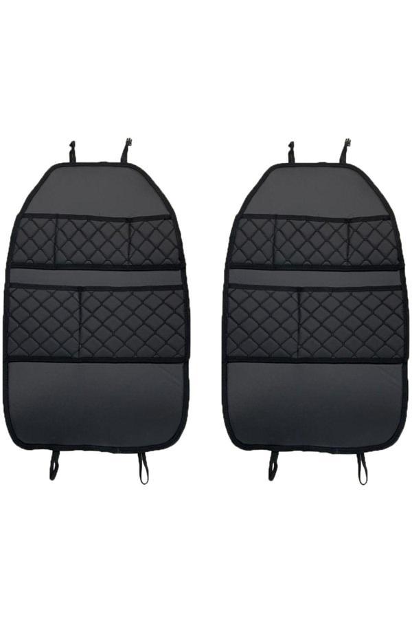 Caraks Megane 2 Hb 2004-2010 Arası Oto Koltuk Arkası Organizer Suni Deri 2 Adet 020 - Image 1